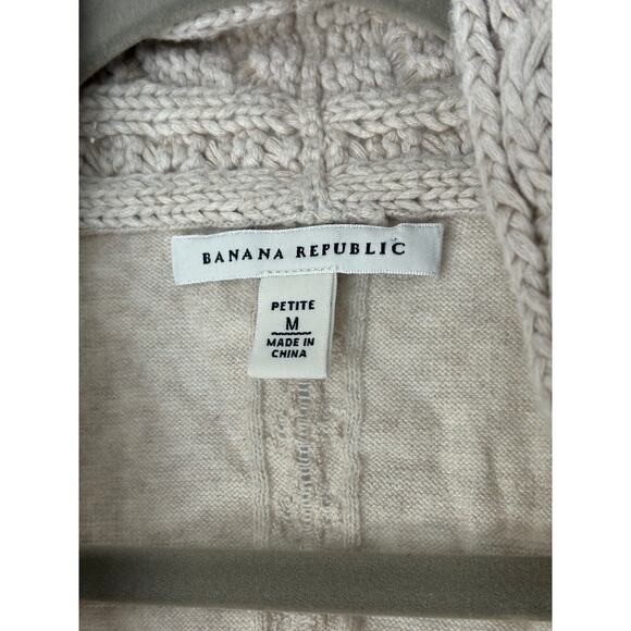 Banana Republic 100% Cotton Vest Size Petite Medium Boho Chic VGUC - Picture 3 of 4